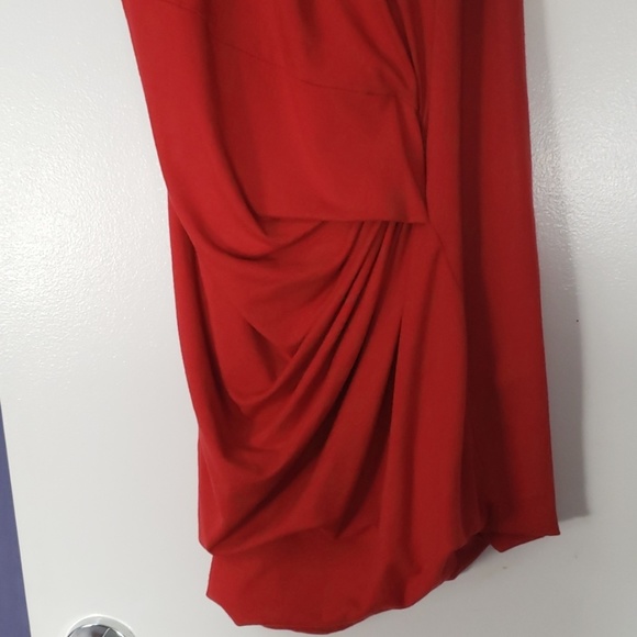 Sexy red body hugging S dress Torn by Ronny Kudo - Picture 5 of 7